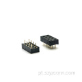 Conector fêmea de passo de 2,0 mm reto 8P